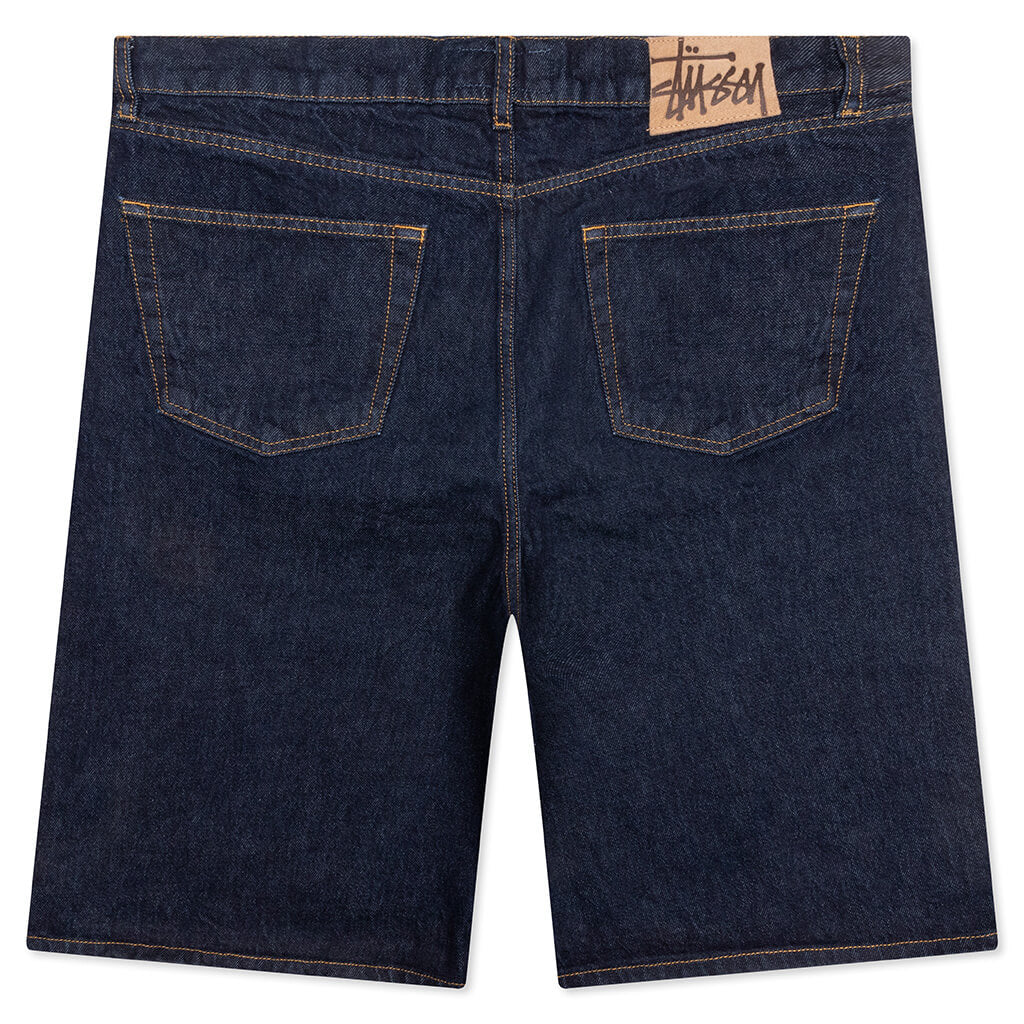 Big Ol Denim Shorts Rinsed Indigo Stussy оригінал – Купити в Україні – вид ззаду