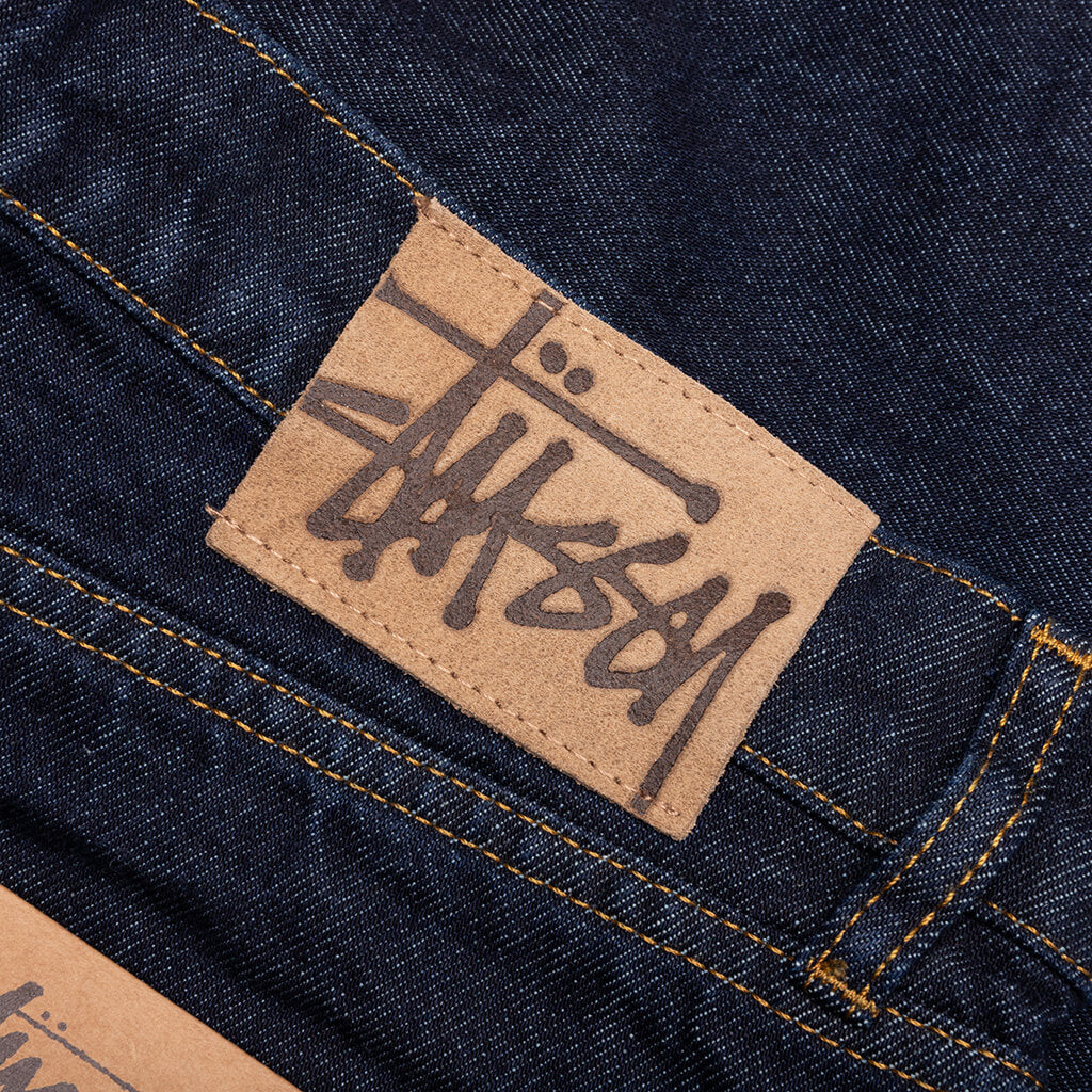 Big Ol Denim Shorts Rinsed Indigo Stussy оригінал – Купити в Україні – детальний вид