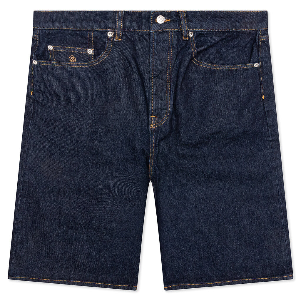 Big Ol Denim Shorts Rinsed Indigo Stussy оригінал – Купити в Україні – боковий вид