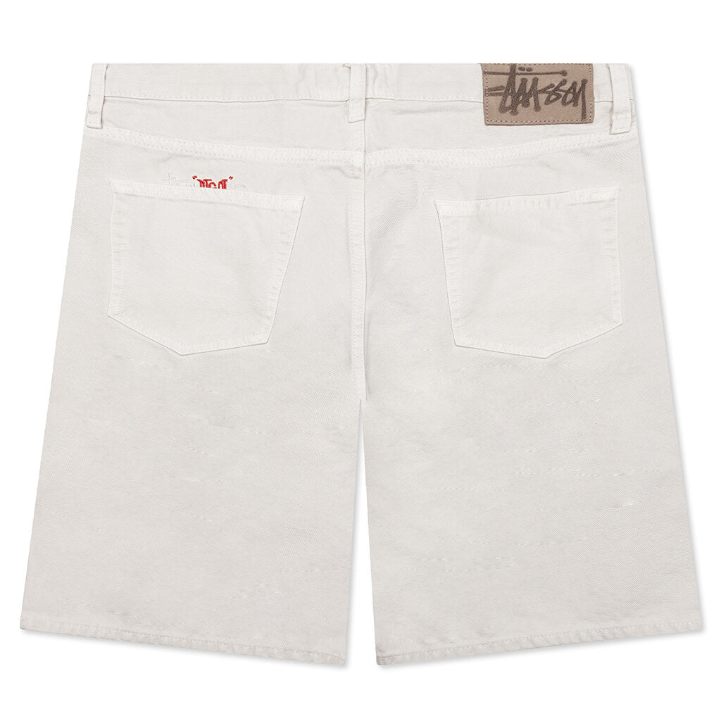Оригінальна Big Ol Shorts Washed Canvas Stussy – вид ззаду