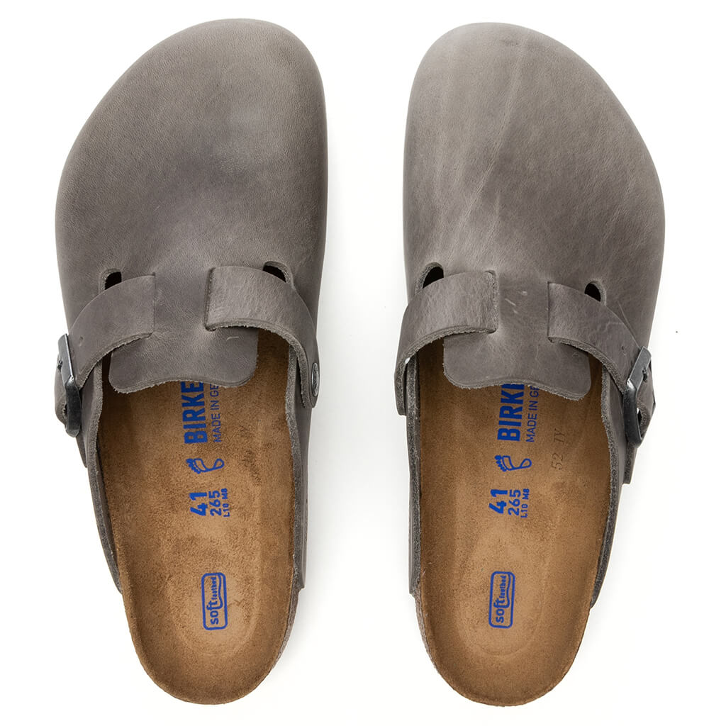 Wide Boston Soft Footbed Birkenstock оригінал – Купити в Україні – вид ззаду