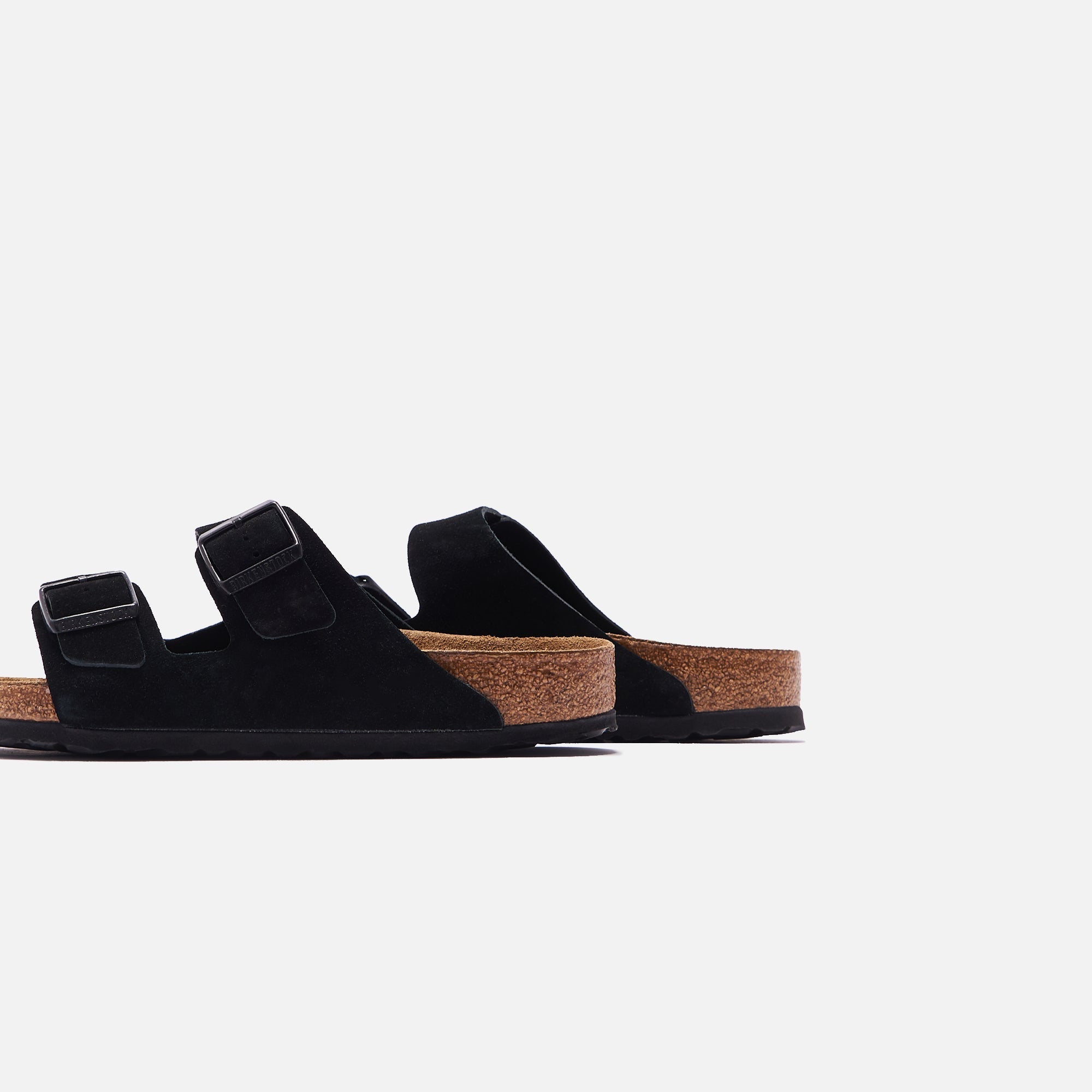 Оригінальна Arizona Soft Footbed Suede Black Birkenstock – збільшений вид - BIRKENSTOCK