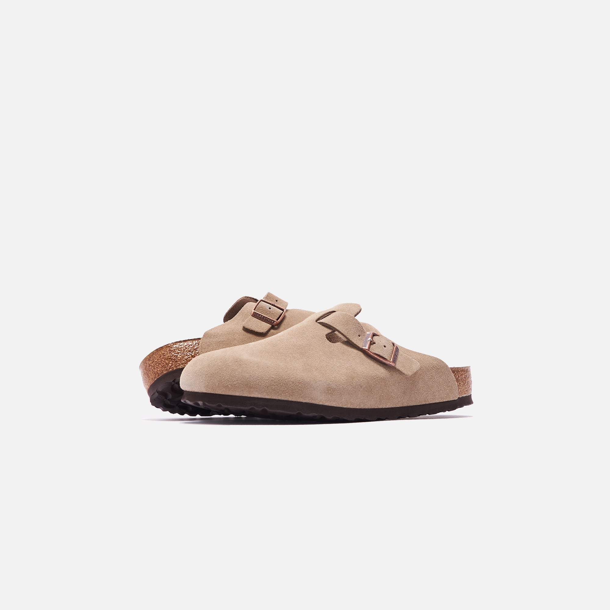 Оригінальна Boston Suede Taupe Birkenstock – вид ззаду - BIRKENSTOCK