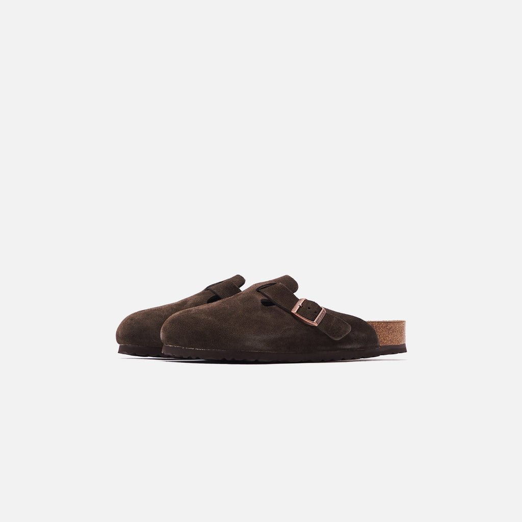 Boston Suede Mocha Birkenstock оригінал – Купити в Україні – вид ззаду