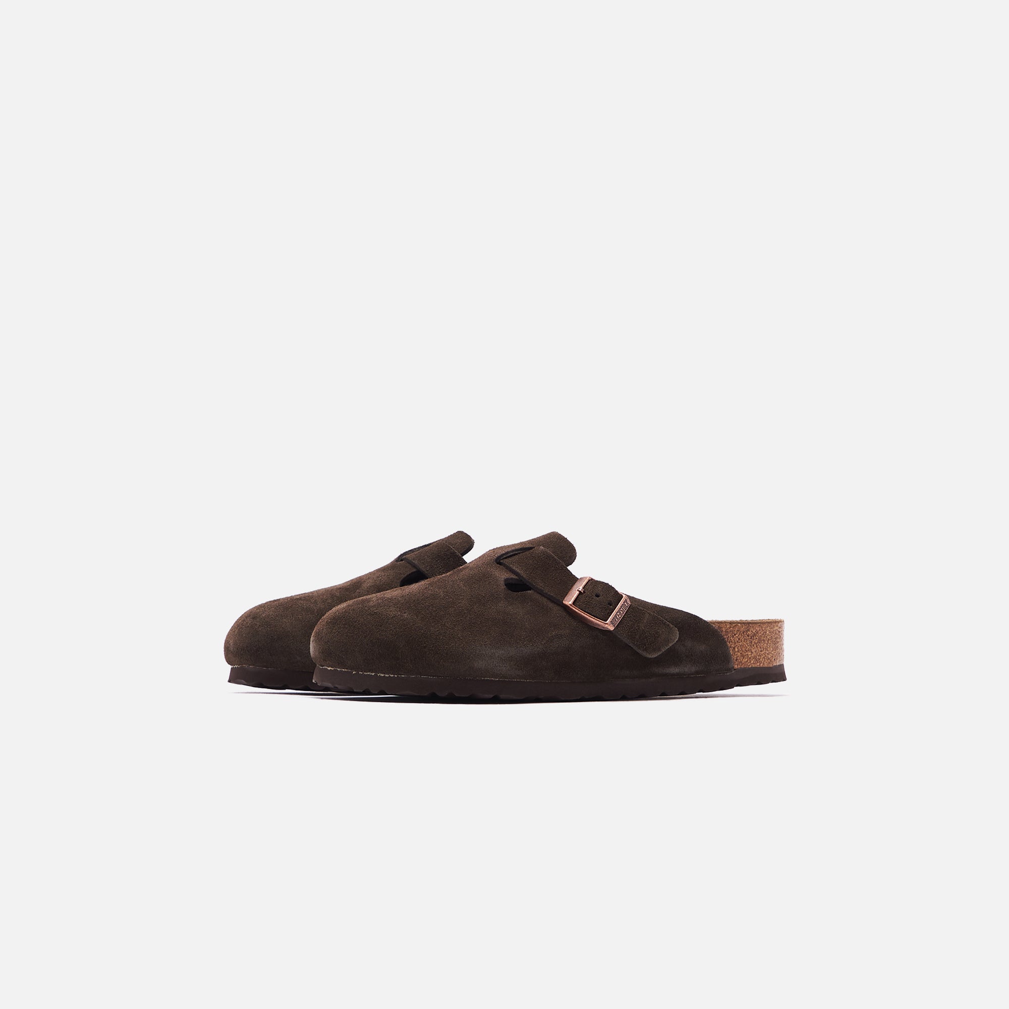 Boston Suede Mocha Birkenstock оригінал – Купити в Україні – вид ззаду - BIRKENSTOCK