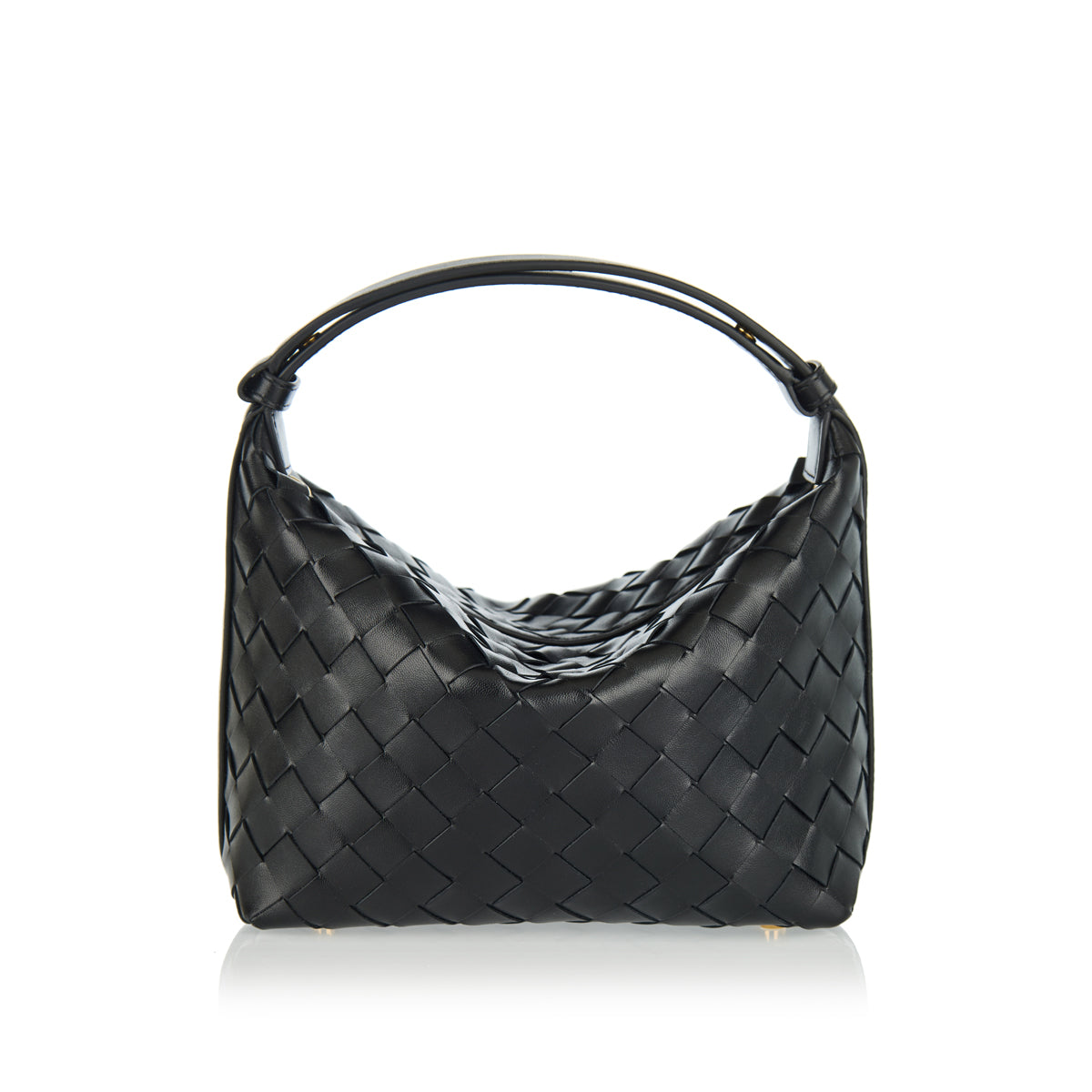 Mini Wallace Leather Shoulder Bag Bottega veneta – Гарантія оригінальності – детальний вид