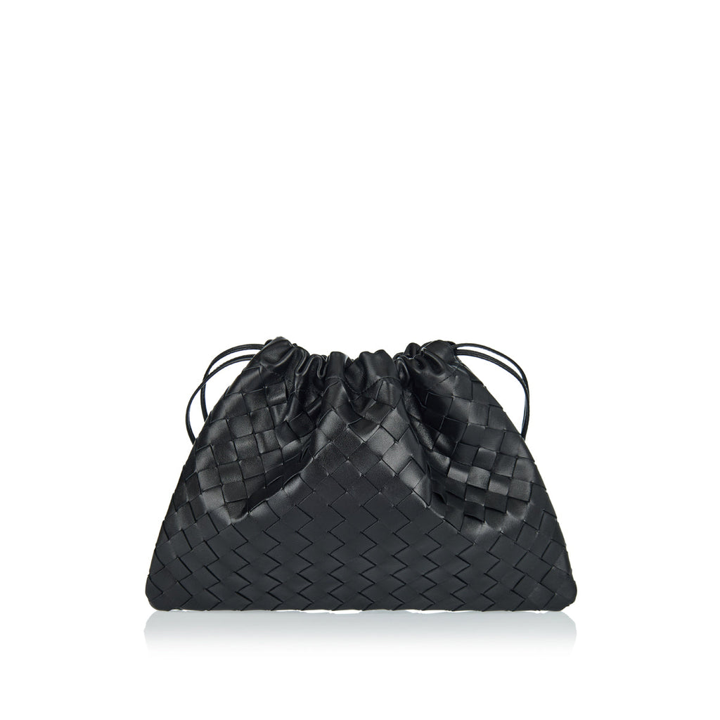 Оригінальна Dustbag Intrecciato Leather Pouch Bottega veneta – боковий вид