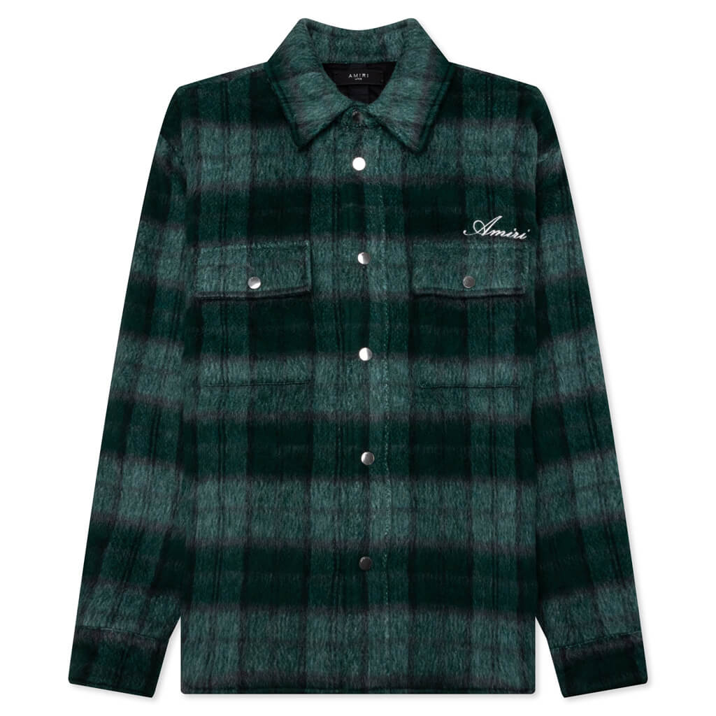 Brushed Plaid Overshirt Amiri – Гарантія оригінальності – боковий вид