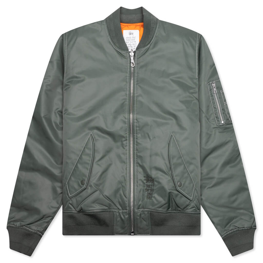 Built Bomber Jacket Stussy оригінал – Купити в Україні – боковий вид