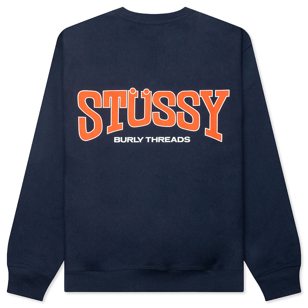 Burly Threads Crew Stussy – Гарантія оригінальності – вид ззаду
