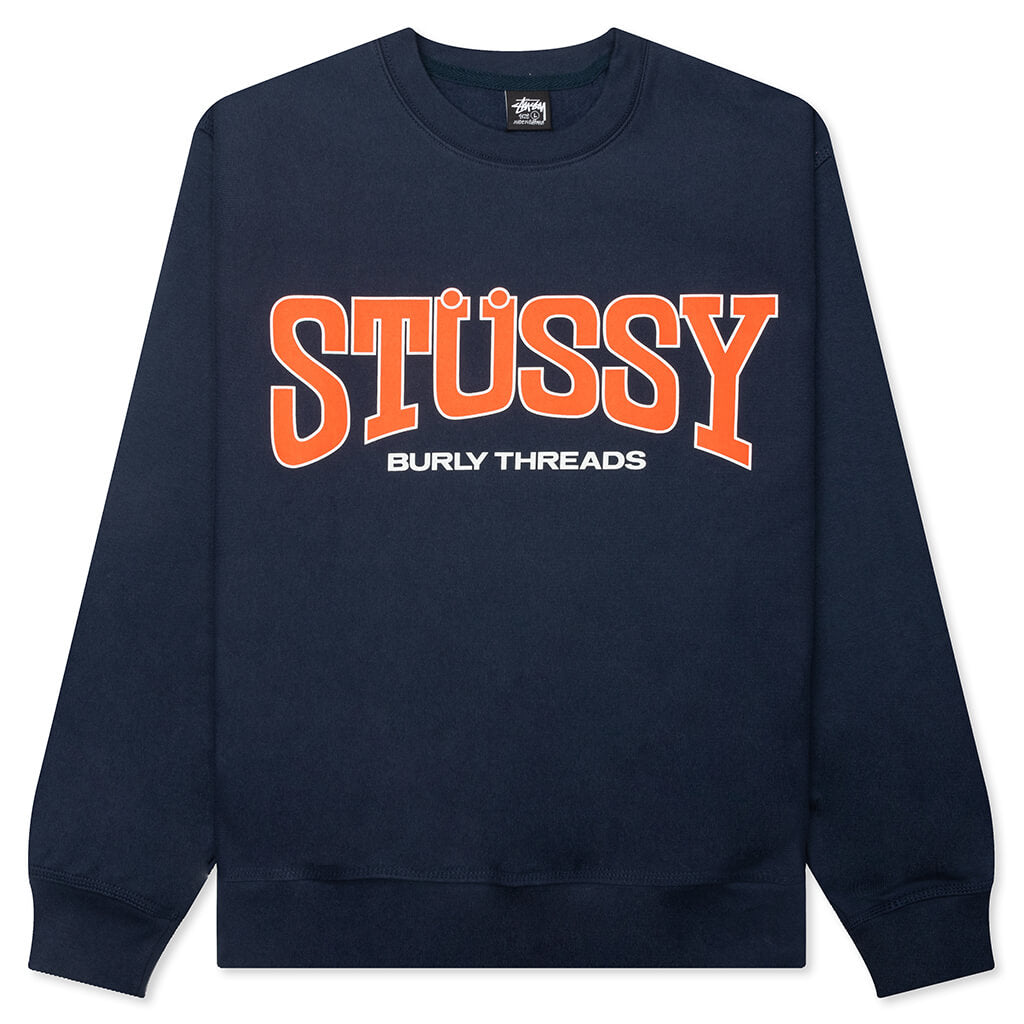 Burly Threads Crew Stussy – Гарантія оригінальності – боковий вид