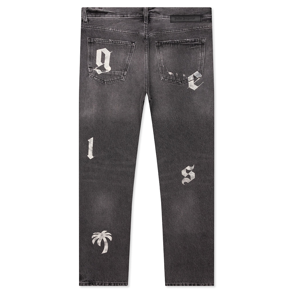 Оригінальна Bw Logo Patch 5 Pockets Palm angels – вид ззаду