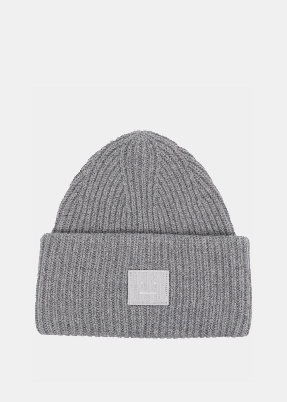 Grey Melange Face Beanie Acne studios – Гарантія оригінальності – боковий вид