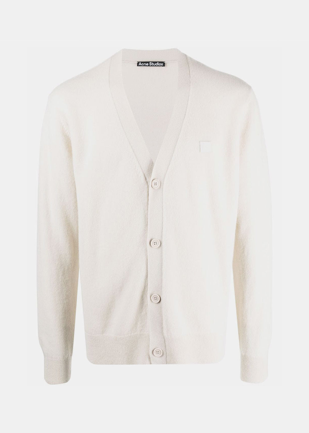 Оригінальна Oatmeal Melange Keve Face Cardigan Acne studios – боковий вид