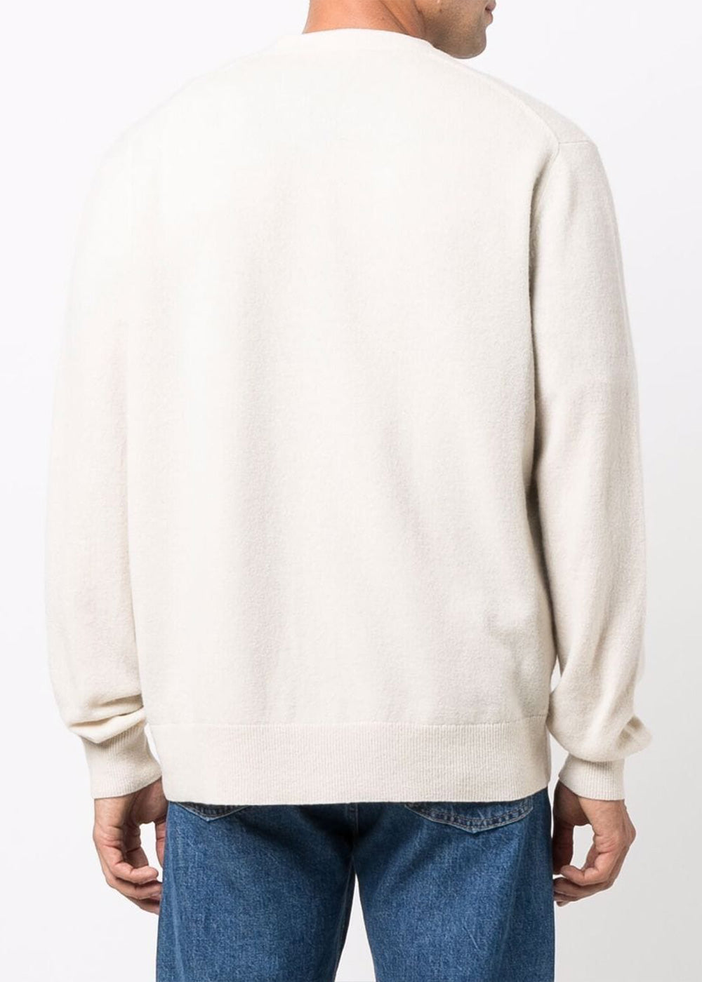 Оригінальна Oatmeal Melange Keve Face Cardigan Acne studios – детальний вид