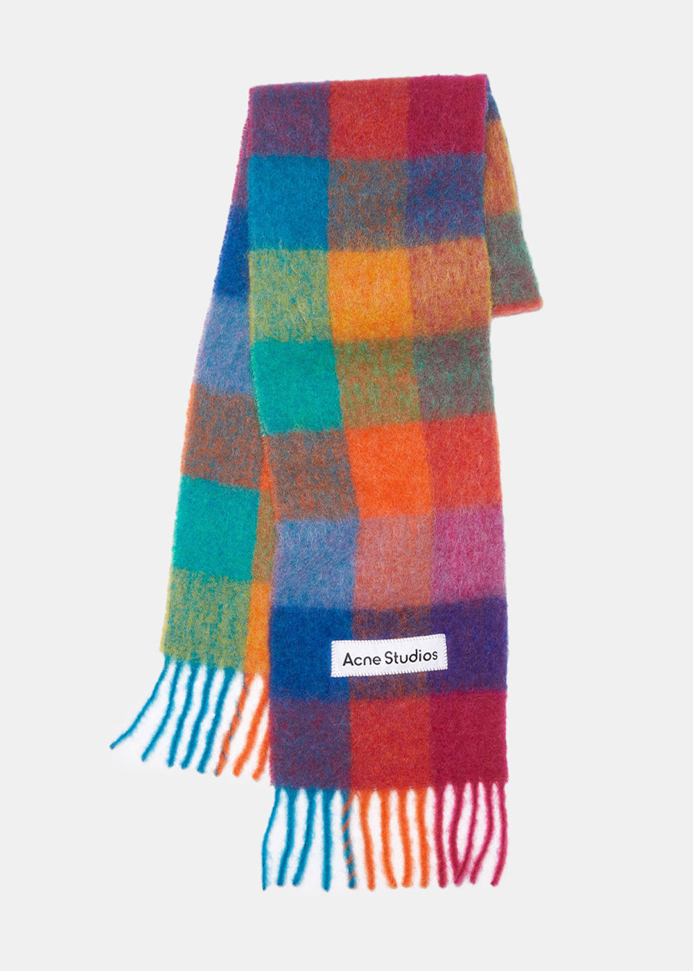 Pink & Multicolor Mohair Scarf Acne studios оригінал – Купити в Україні – боковий вид