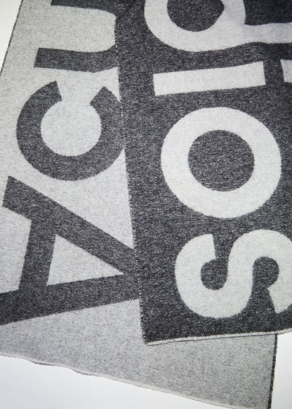 Black Logo Jacquard Wool Scarf Acne studios оригінал – Купити в Україні – детальний вид