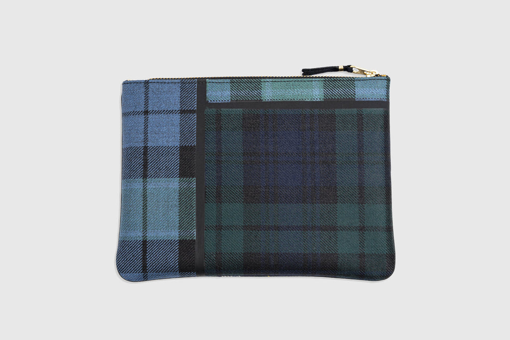 Tartan Patchwork Pouch Wallet Comme des garcons – Гарантія оригінальності – вид ззаду