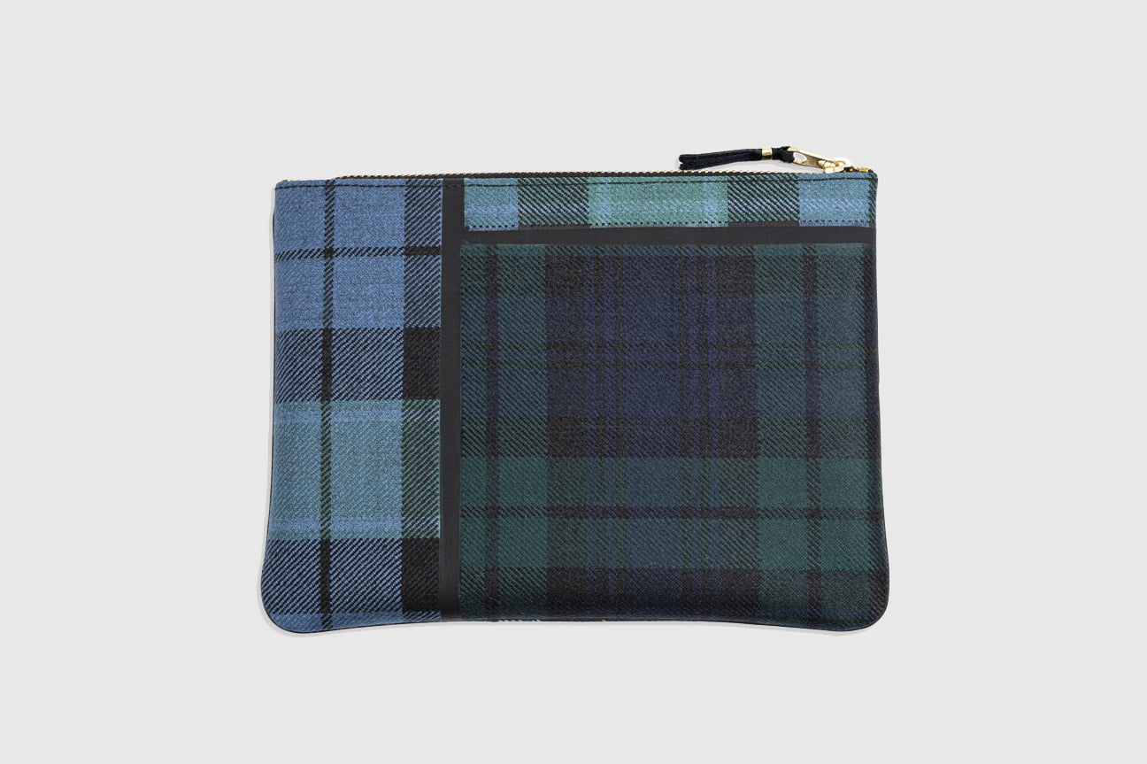 Tartan Patchwork Pouch Wallet Comme des garcons – Гарантія оригінальності – вид ззаду