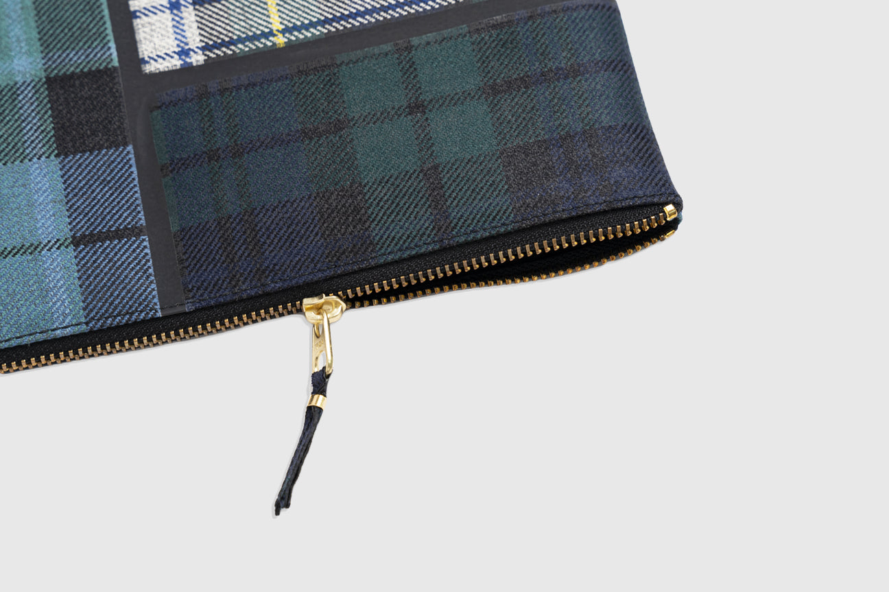 Tartan Patchwork Pouch Wallet Comme des garcons – Гарантія оригінальності – детальний вид