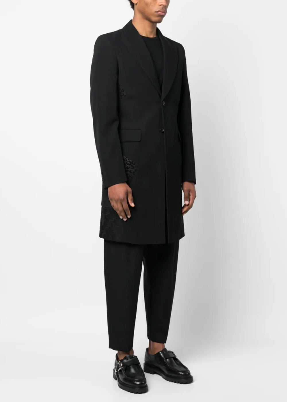 Black Panelled Single-Breasted Coat Comme des garcons оригінал – Купити в Україні – детальний вид