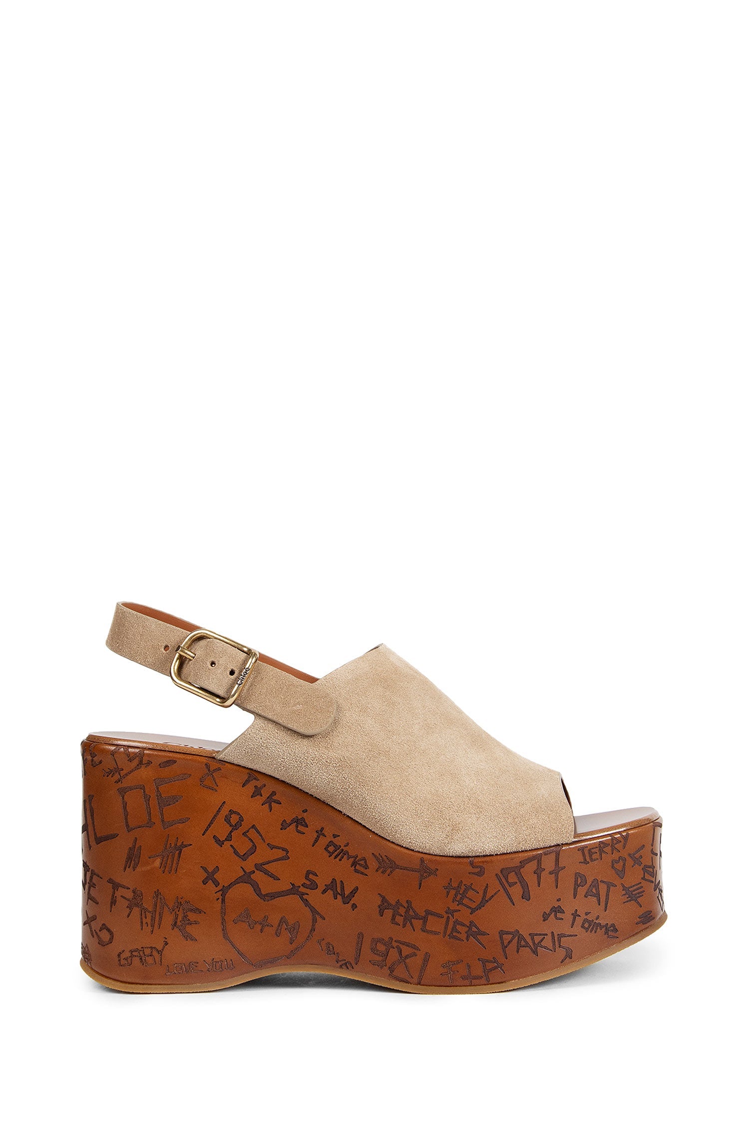 Оригінальна Maxime Wedge Sandals Chloe – боковий вид