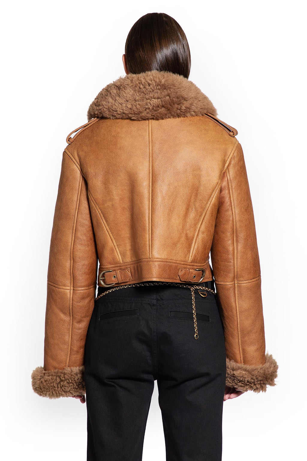 Оригінальна Cropped Shearling Jacket Chloe – збільшений вид