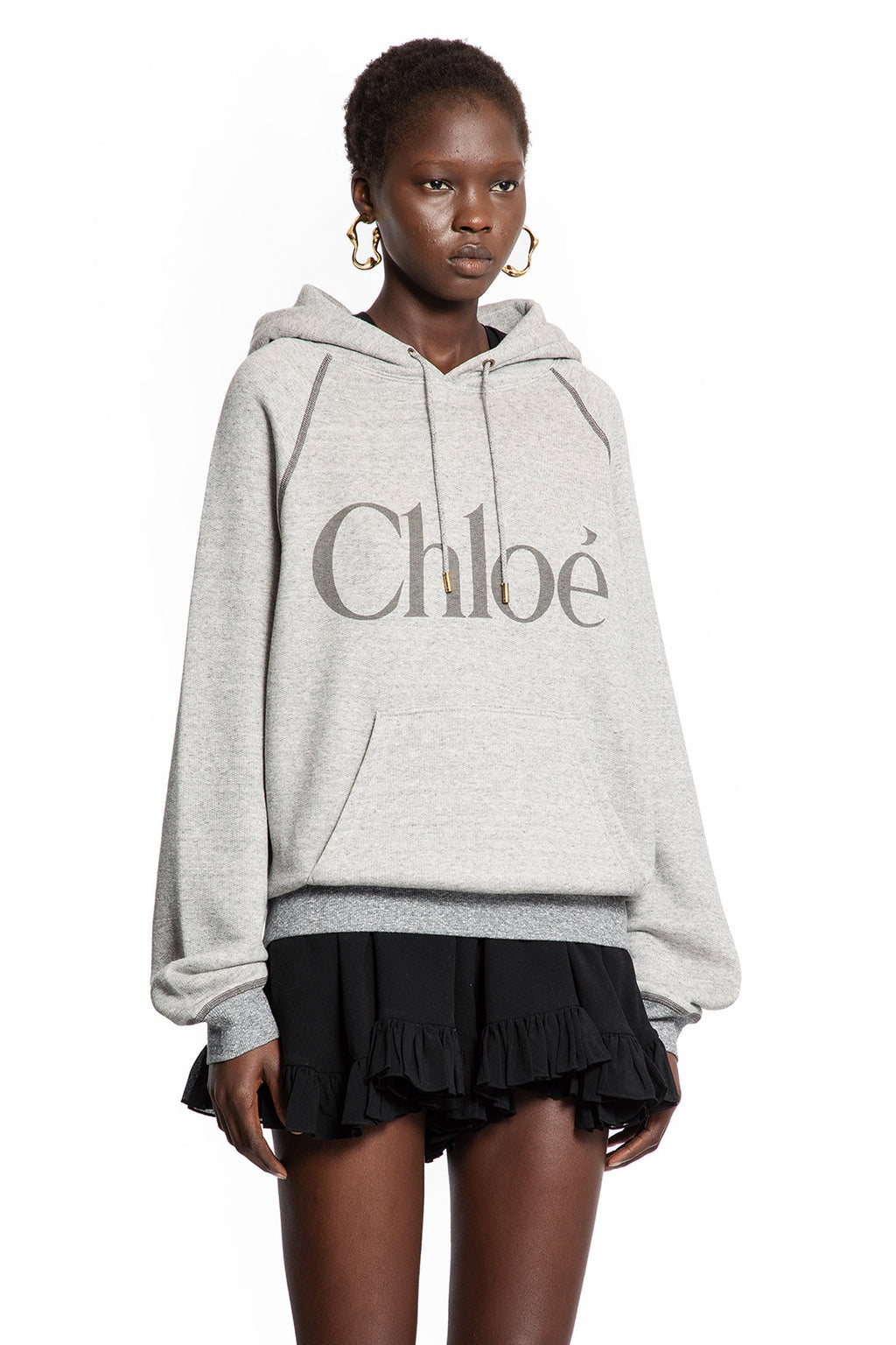 Оригінальна Oversized Logo Hoodie Sweatshirt Chloe – детальний вид