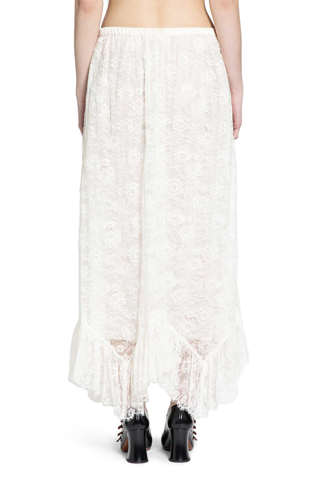 Ruffled MIDI Skirt In Floral Silk Jacquard Chloe оригінал – Купити в Україні – збільшений вид