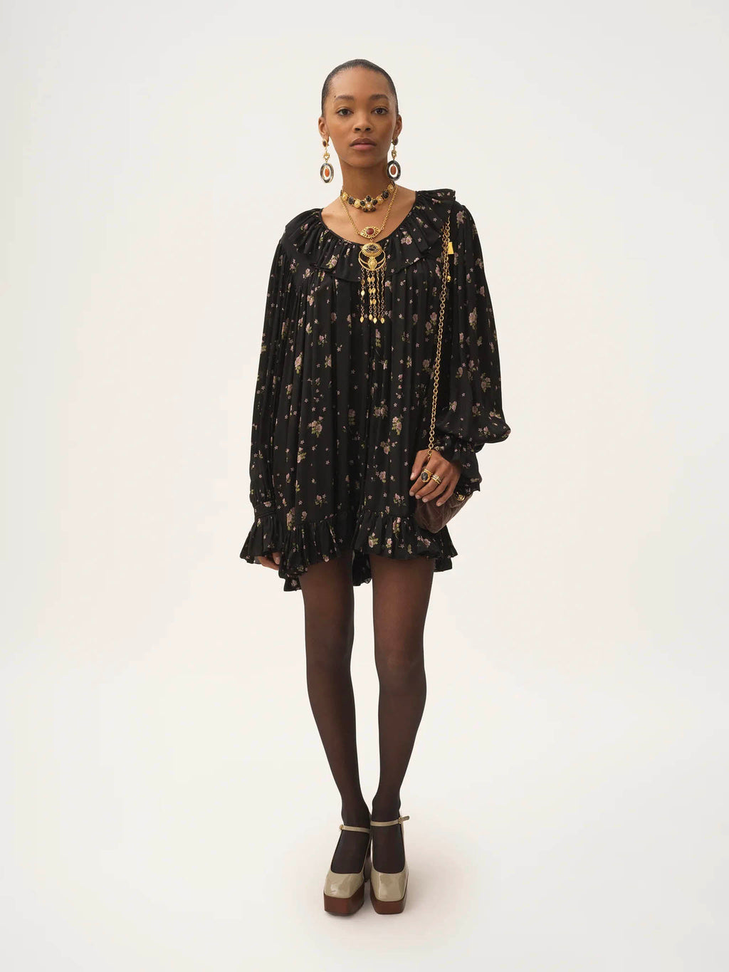 Оригінальна Gathered mini dress CHLOE – вид ззаду