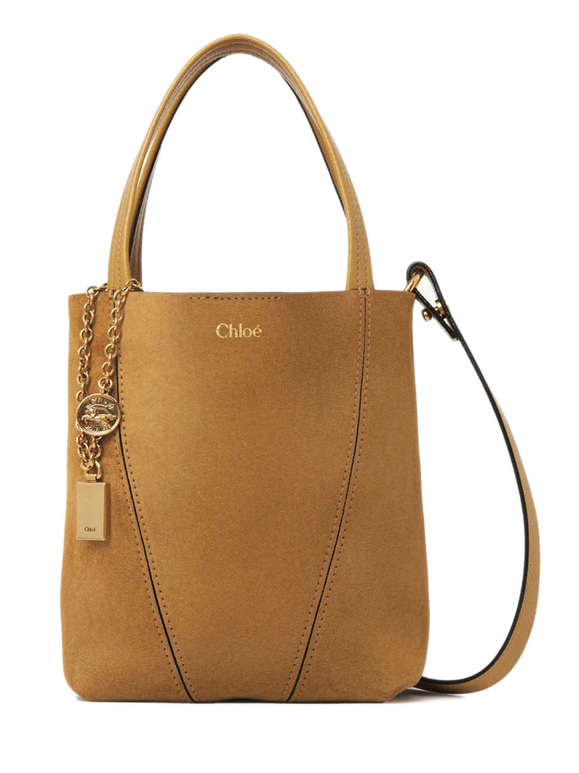 Оригінальна Small Chloé Spin tote bag CHLOE – боковий вид