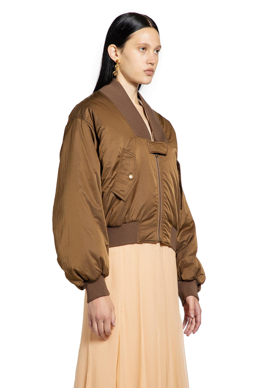 Bomber Jacket In Nylon Chloe – Гарантія оригінальності – детальний вид