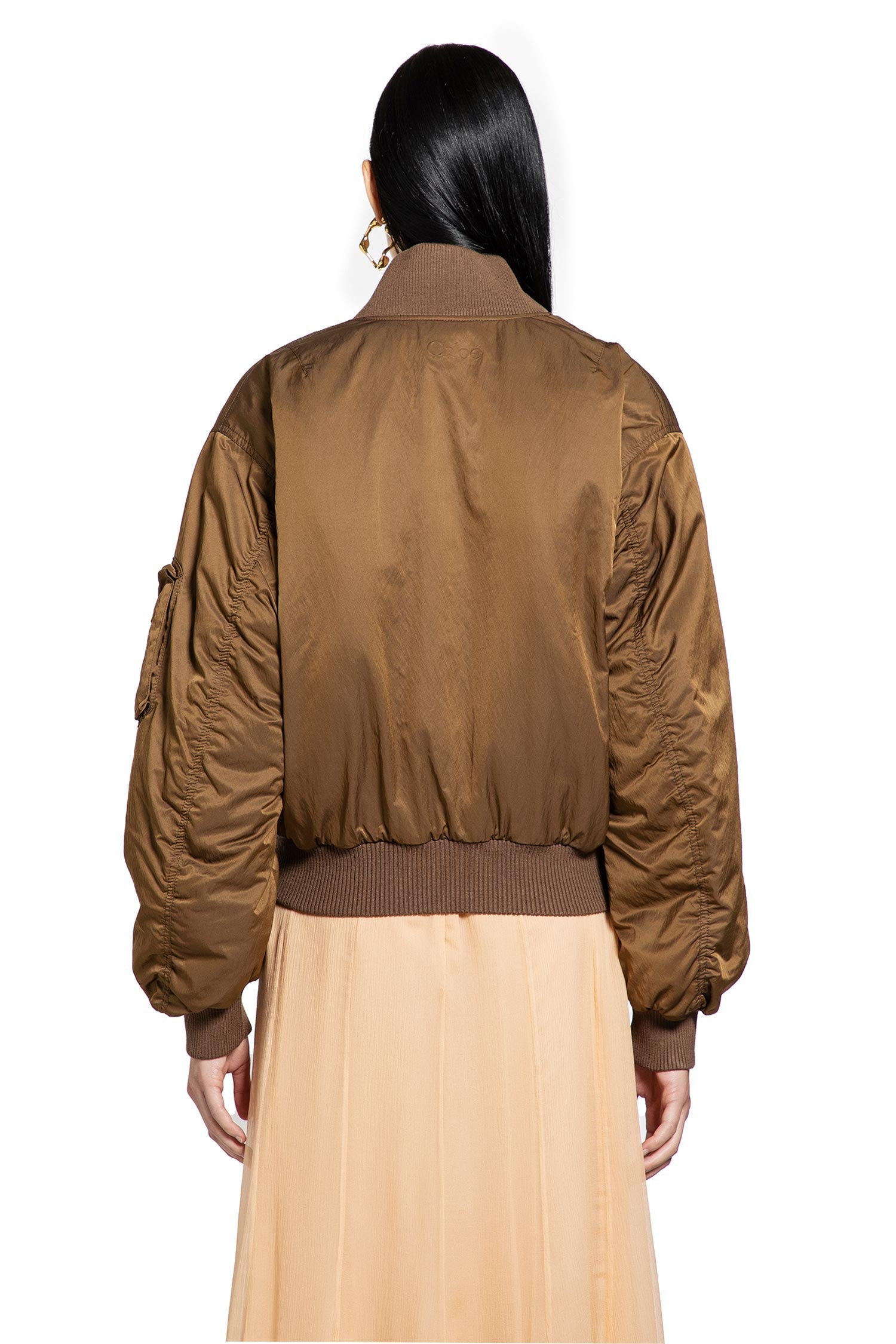 Bomber Jacket In Nylon Chloe – Гарантія оригінальності – збільшений вид