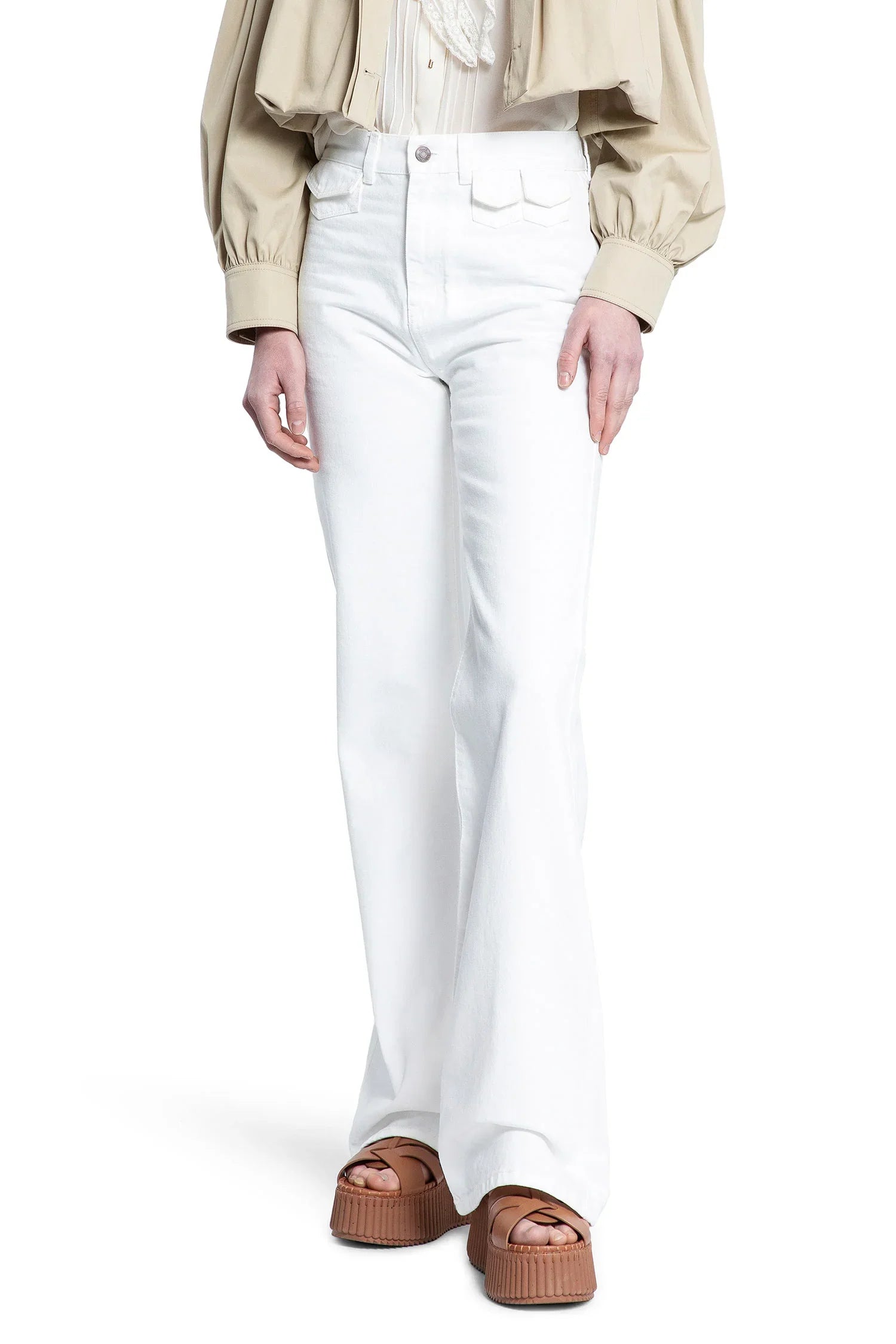 Woman White Jeans Chloe оригінал – Купити в Україні – боковий вид