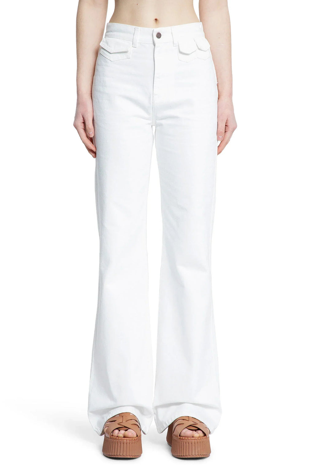 Woman White Jeans Chloe оригінал – Купити в Україні – вид ззаду