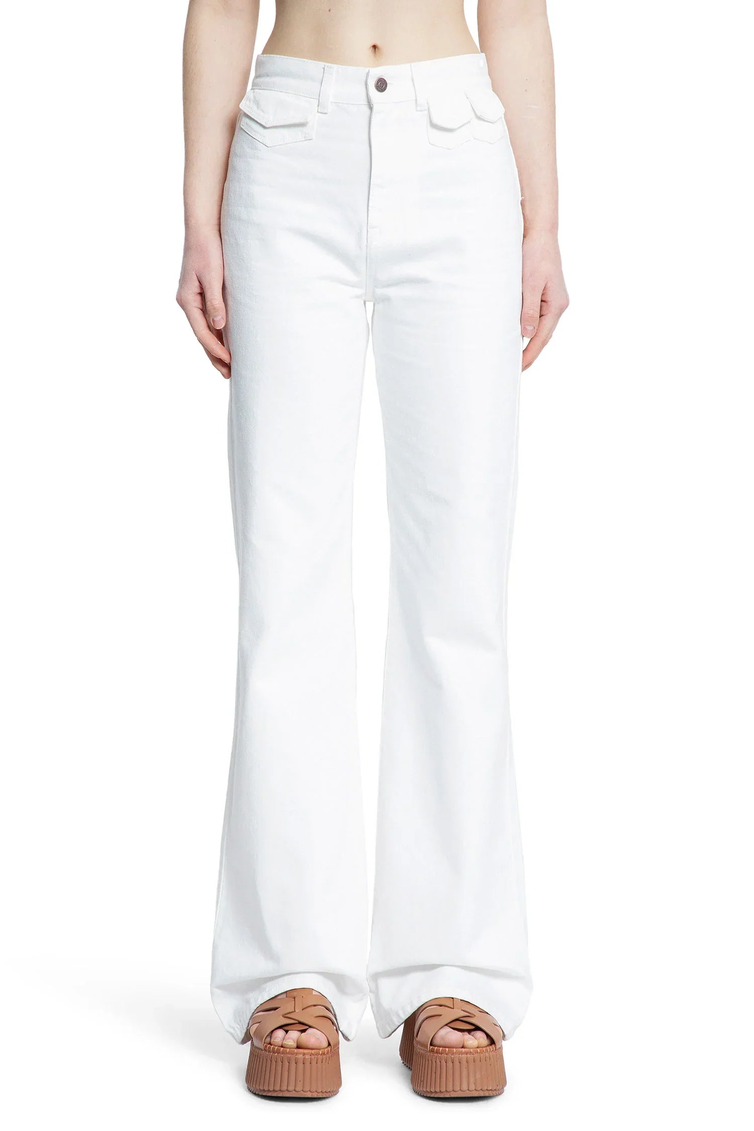 Woman White Jeans Chloe оригінал – Купити в Україні – вид ззаду