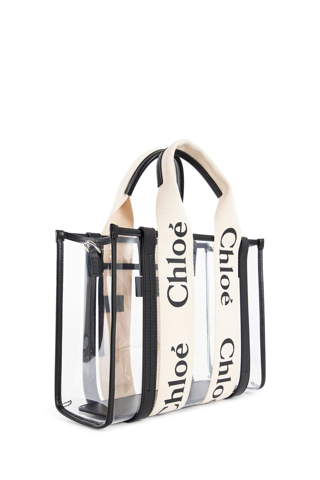 Оригінальна Woody Small Tote Bag In Jelly And Leather Chloe – вид ззаду