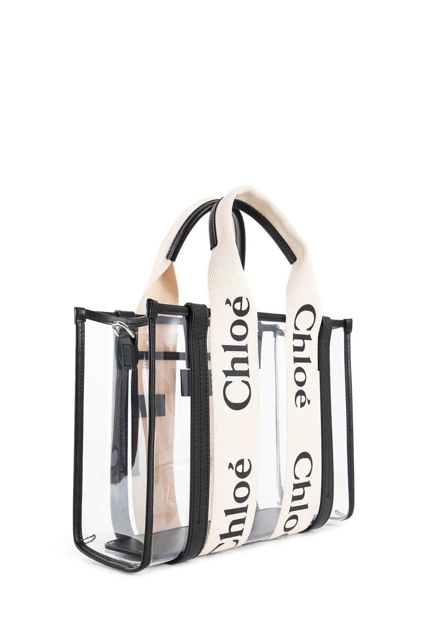 Оригінальна Woody Small Tote Bag In Jelly And Leather Chloe – вид ззаду