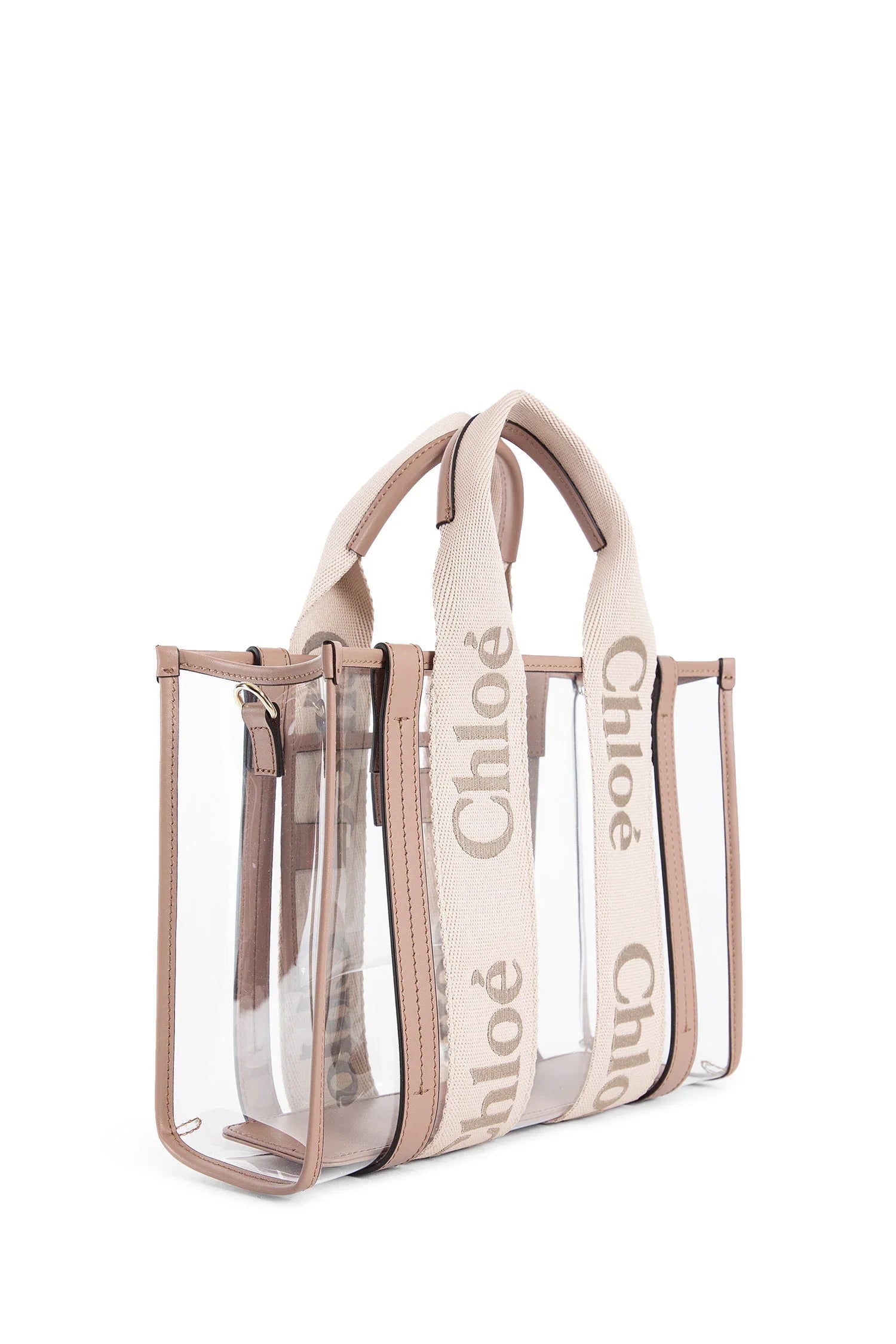 Оригінальна Woody Small Tote Bag In Jelly And Leather Chloe – вид ззаду
