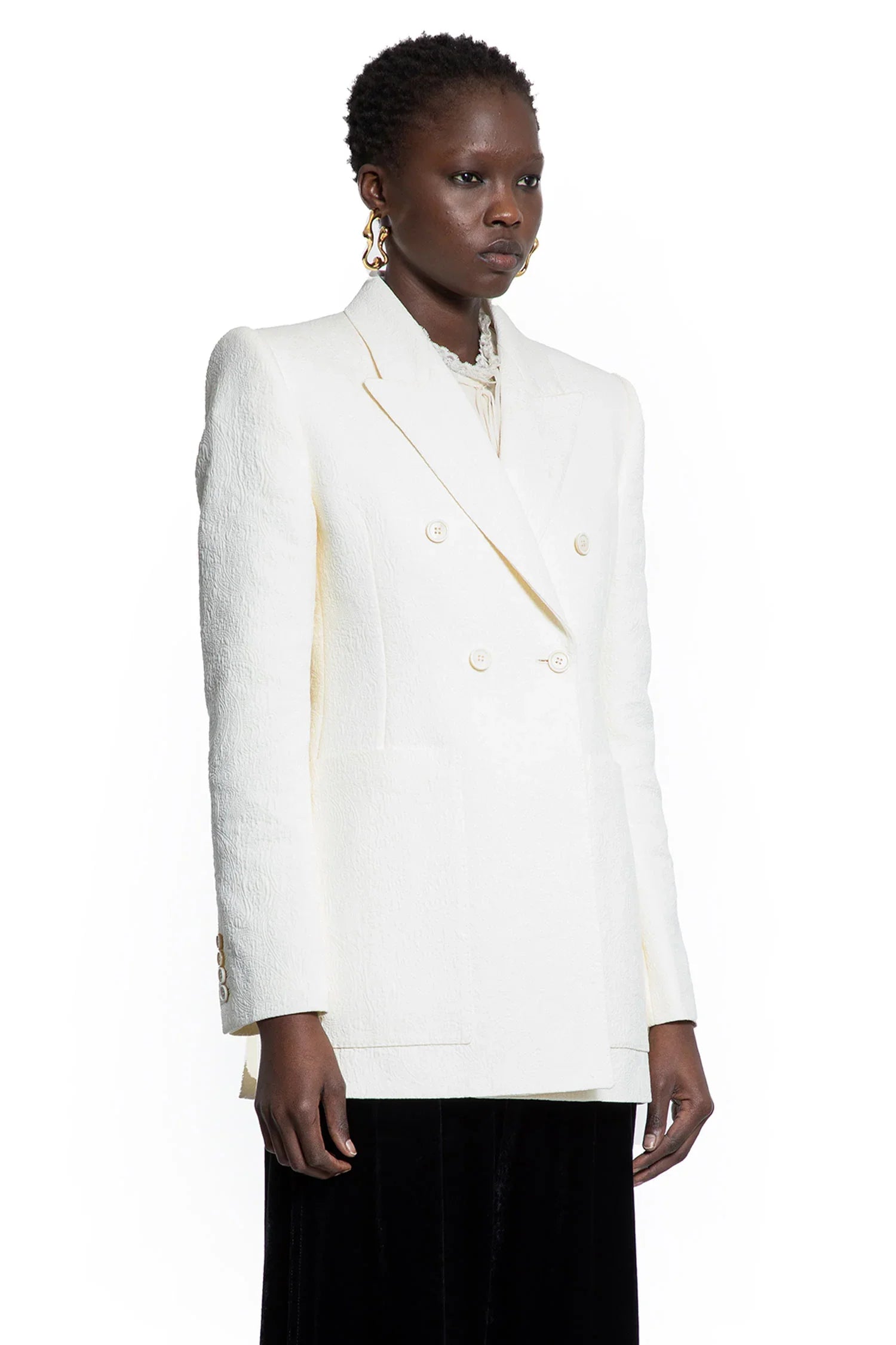 Cotton Nylon Jacquard Tailored Blazer Chloe – Гарантія оригінальності – вид ззаду