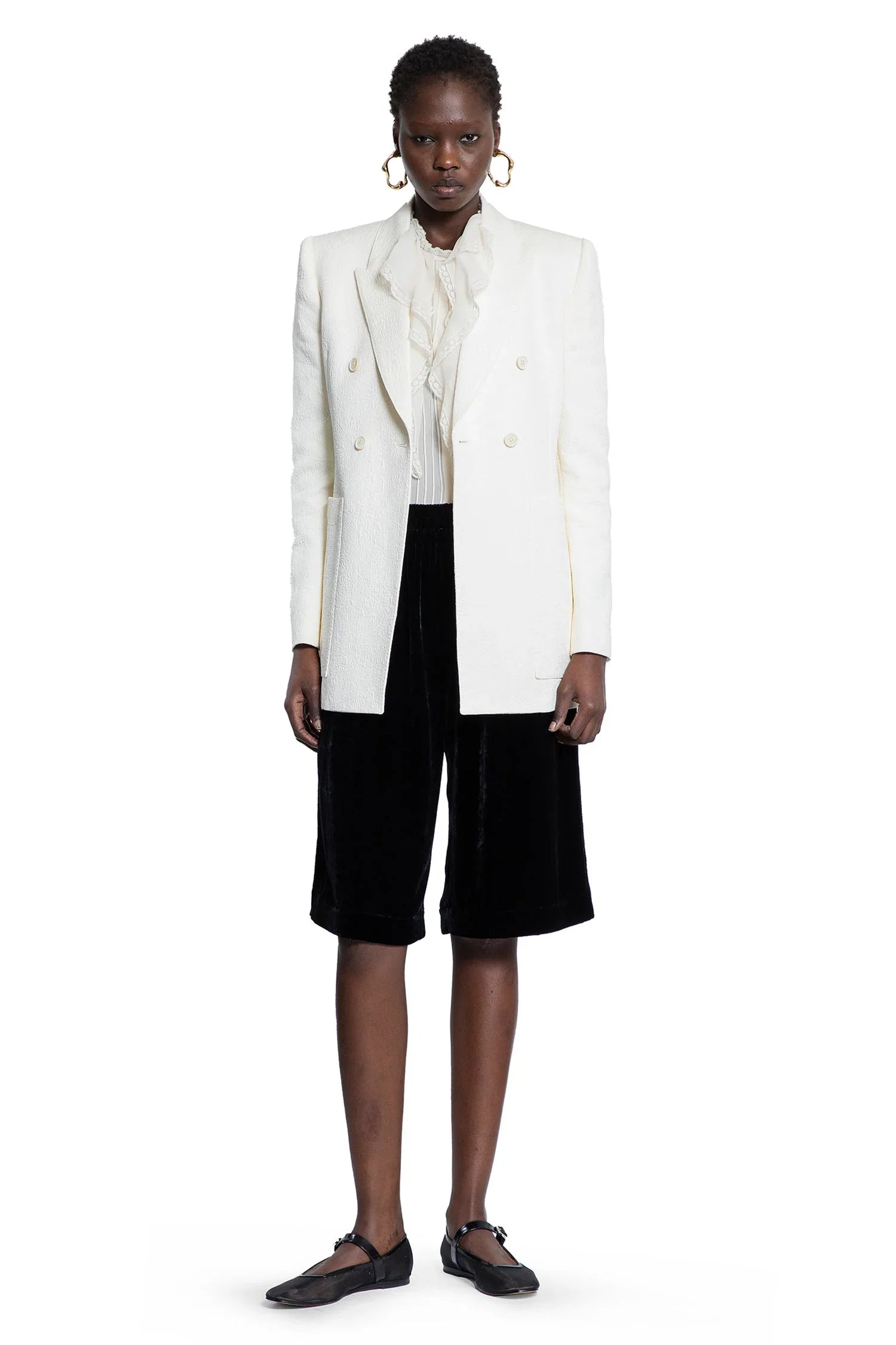 Cotton Nylon Jacquard Tailored Blazer Chloe – Гарантія оригінальності – збільшений вид