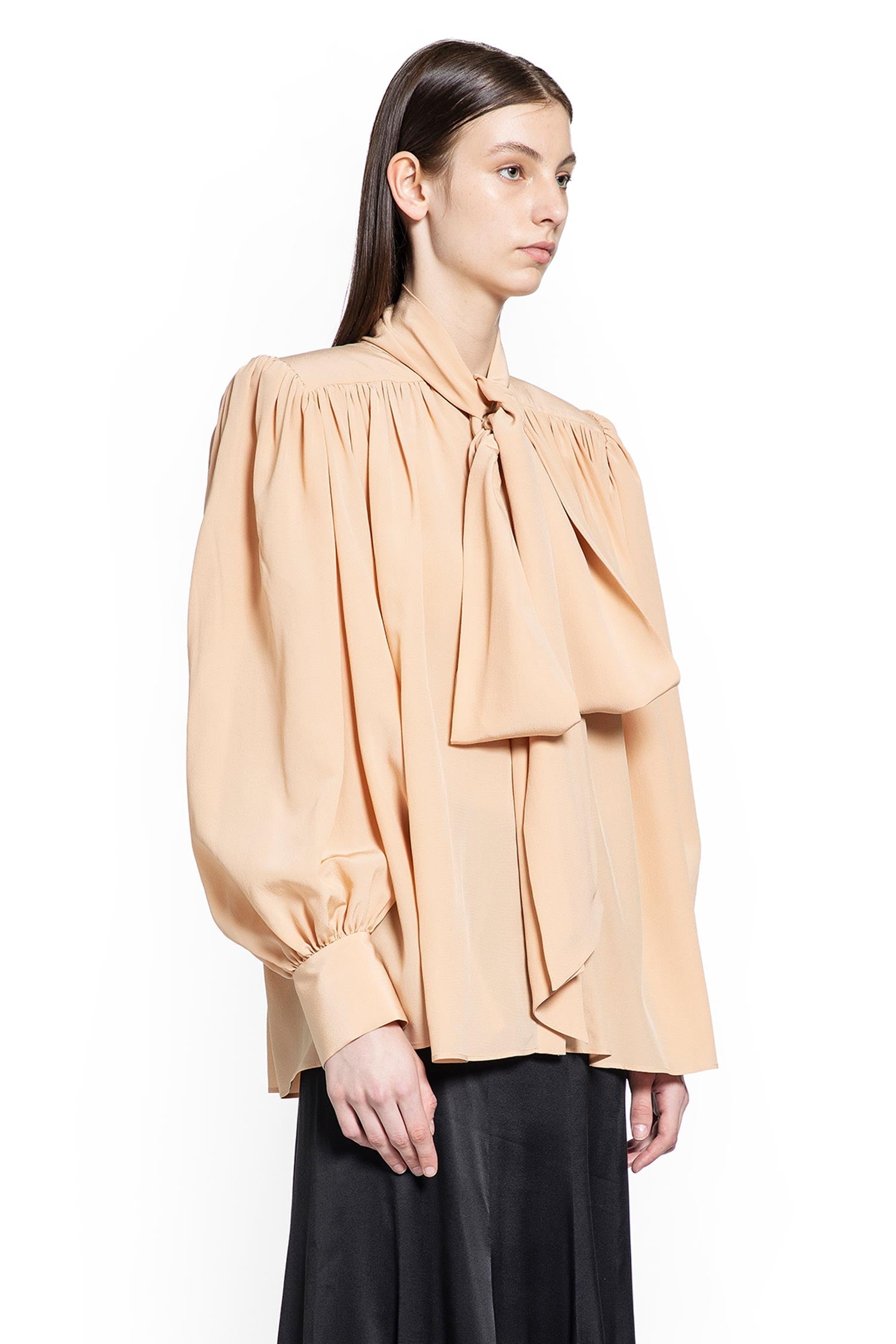Oversized Gathered Lavallière Blouse Chloe оригінал – Купити в Україні – детальний вид