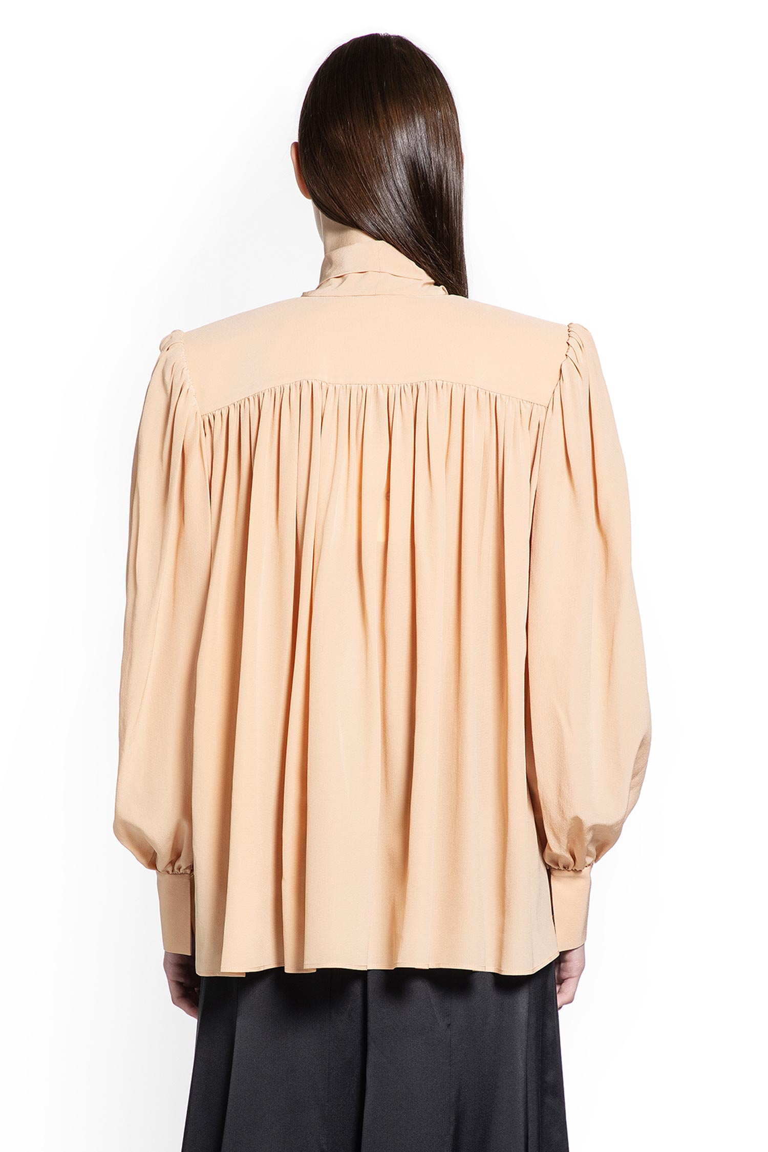 Oversized Gathered Lavallière Blouse Chloe оригінал – Купити в Україні – збільшений вид