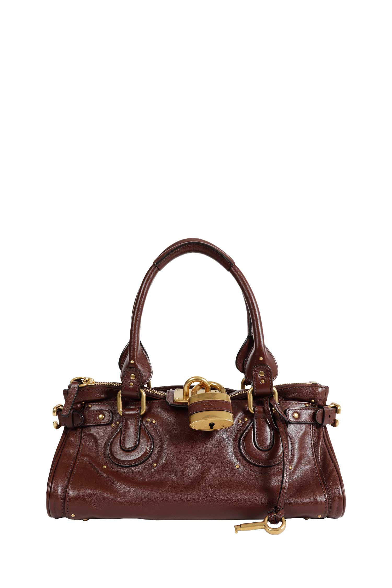 Grained Leather Paddington Bag Chloe оригінал – Купити в Україні – боковий вид