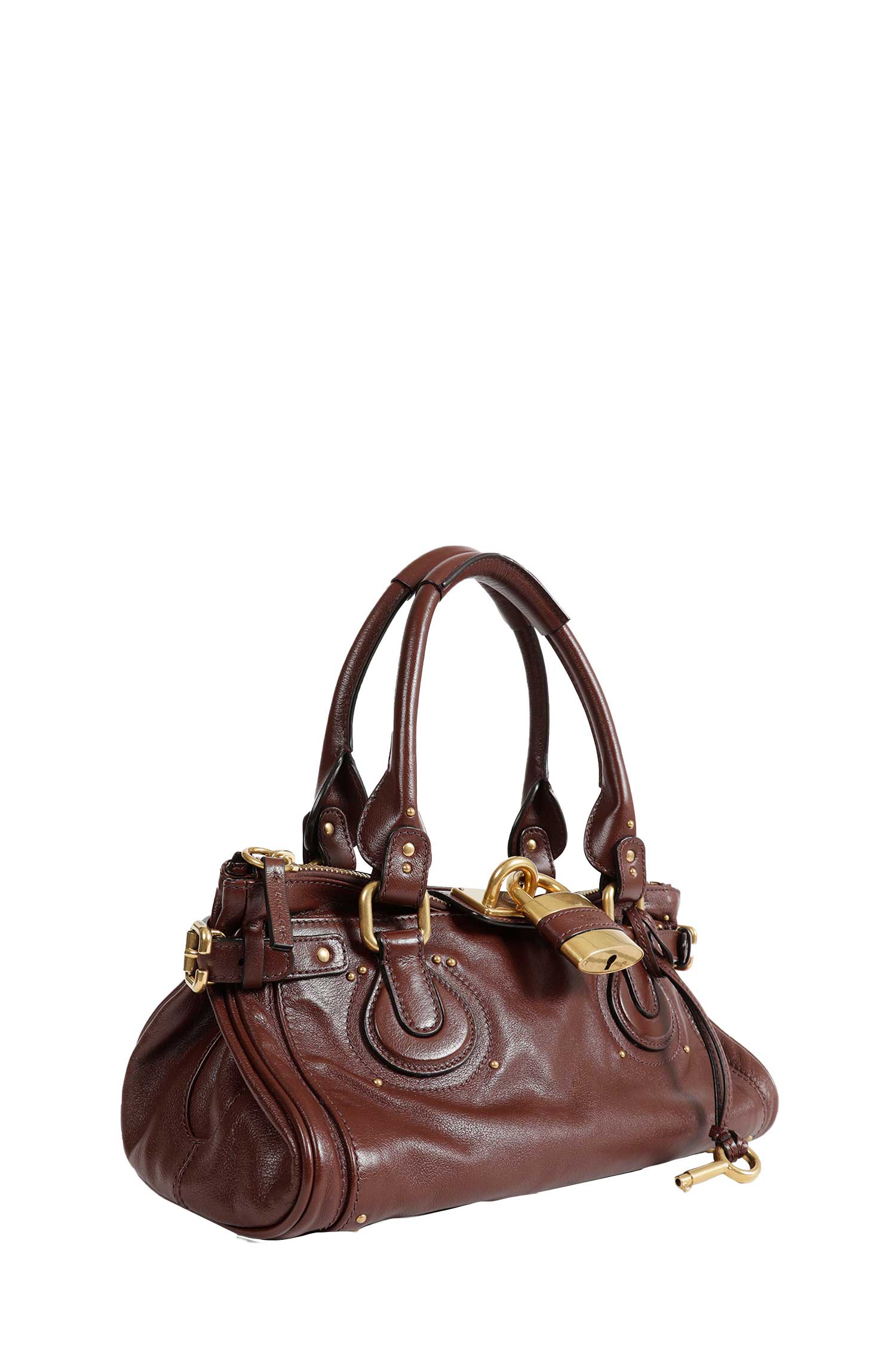 Grained Leather Paddington Bag Chloe оригінал – Купити в Україні – вид ззаду