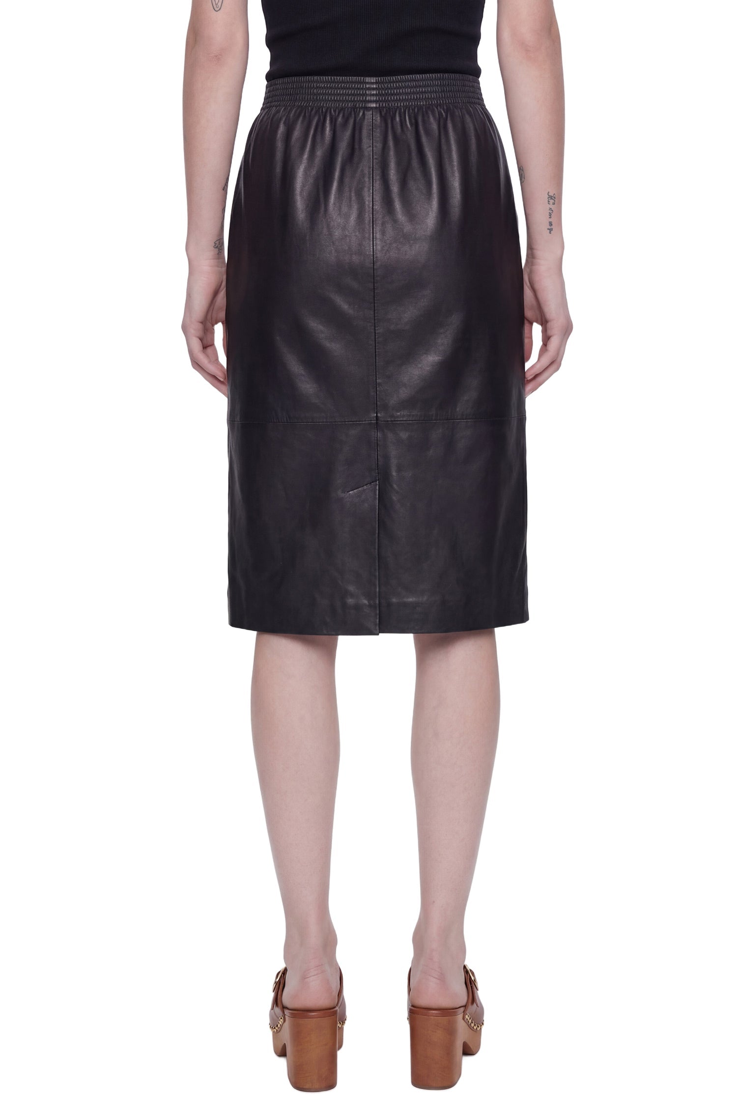 Leather Knee-Length Pencil Skirt Chloe оригінал – Купити в Україні – детальний вид