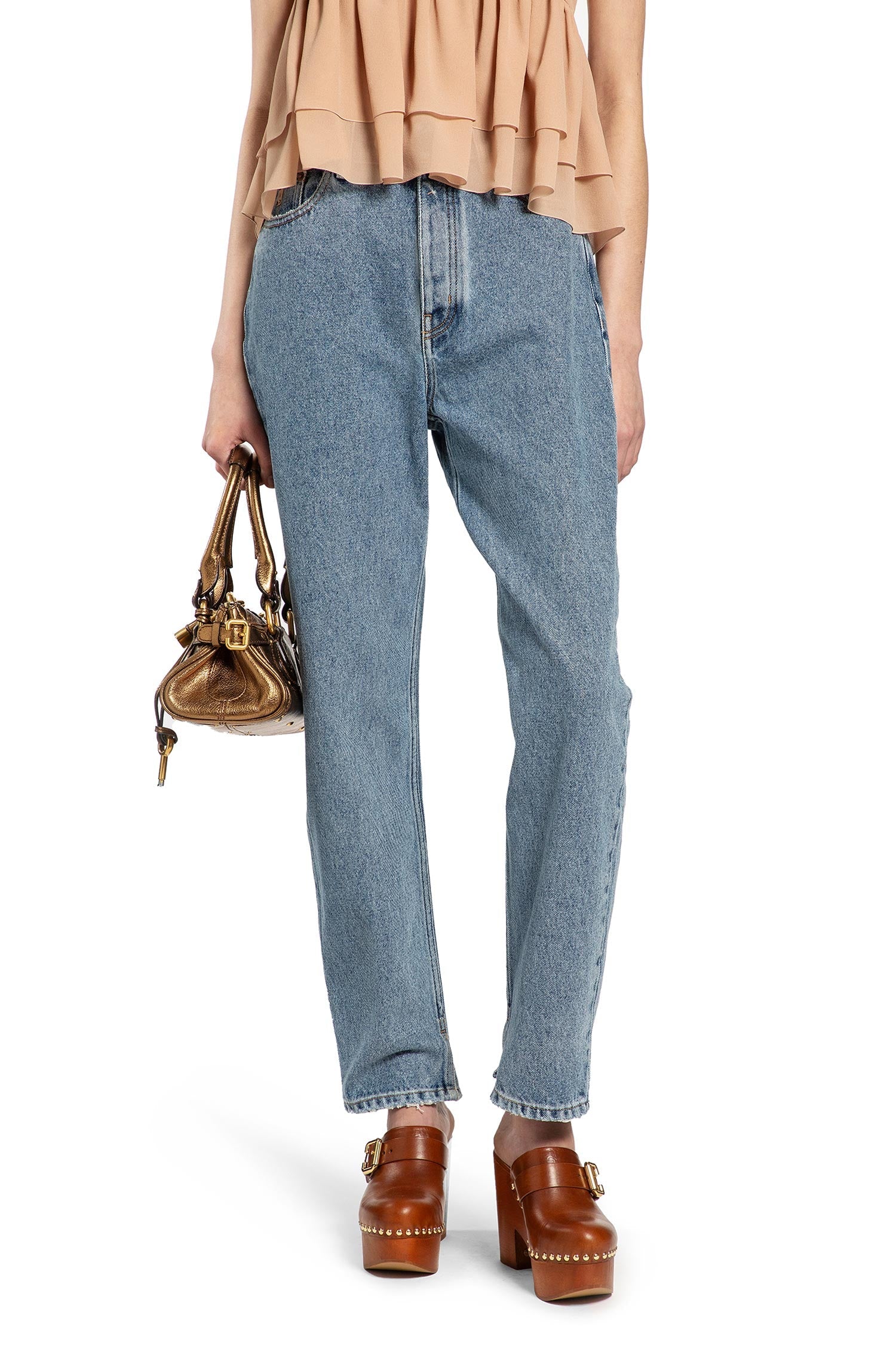 Оригінальна High-Rise Tapered Jeans Chloe – боковий вид
