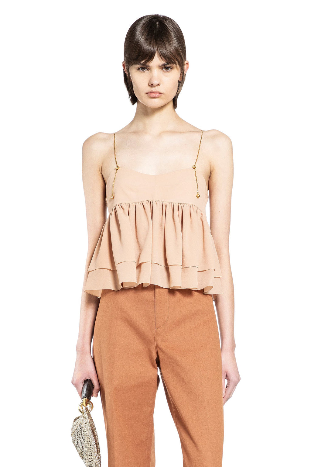Sleeveless Ruffle Top Chloe оригінал – Купити в Україні – боковий вид