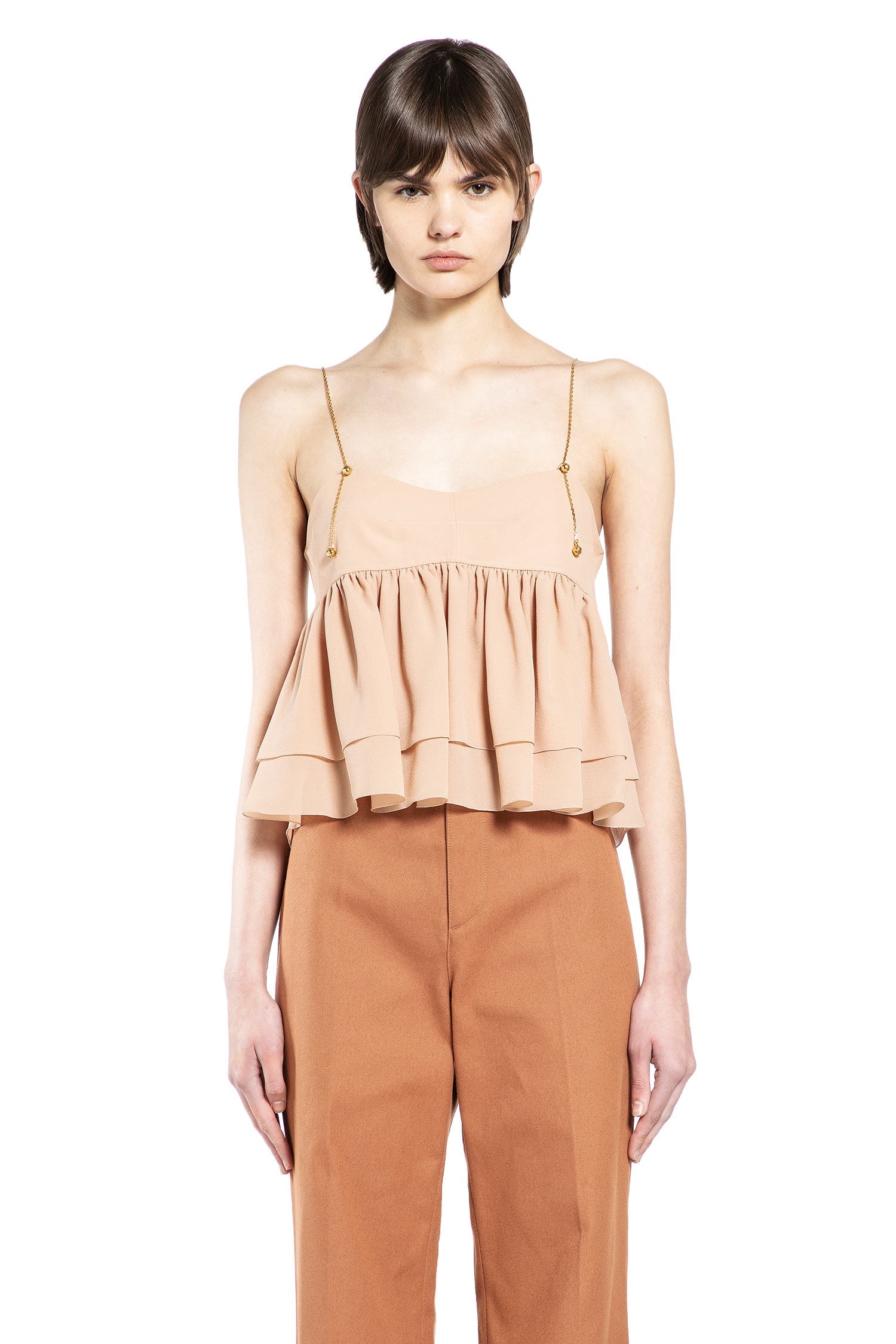 Sleeveless Ruffle Top Chloe оригінал – Купити в Україні – вид ззаду