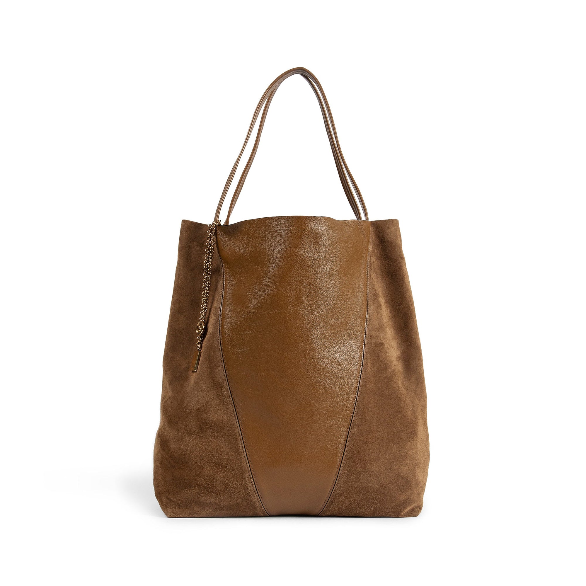 Оригінальна Spin Large Suede And Leather Shoulder Bag Chloe – збільшений вид